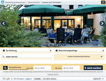 Tablet Screenshot of pension-zum-yachthafen.de
